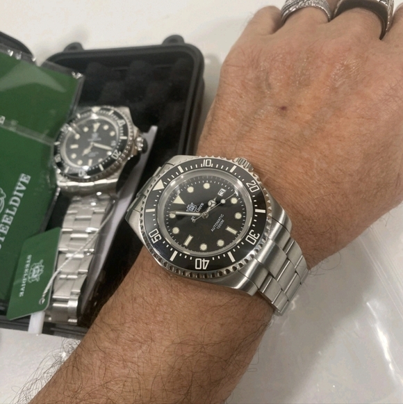 Steeldive Watch SD1964 Seiko NH35 AR Sapphire black Dial Ceramic Bezel 1000m NEW - Picture 12 of 12